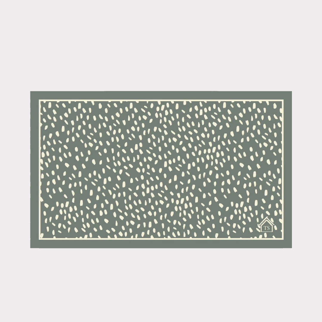 Soft Diatomite Bath Mat - Spots