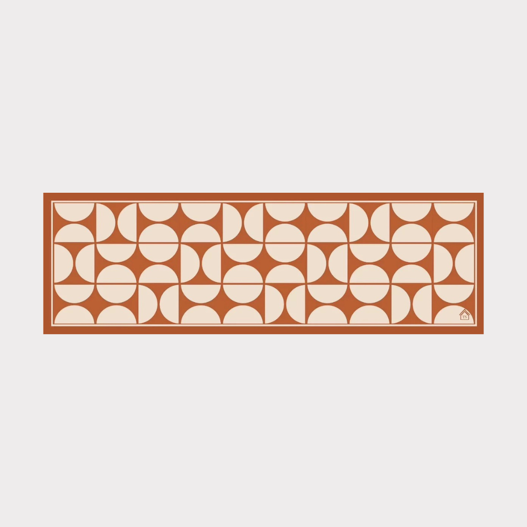 PVC Waterproof Table Runner - Brick Arch