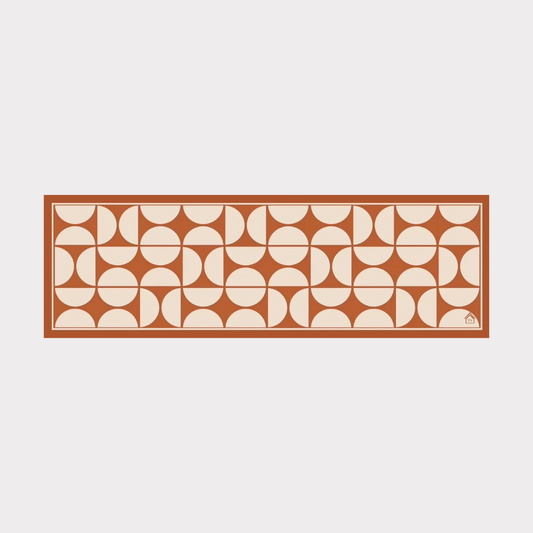 PVC Waterproof Table Runner - Brick Arch