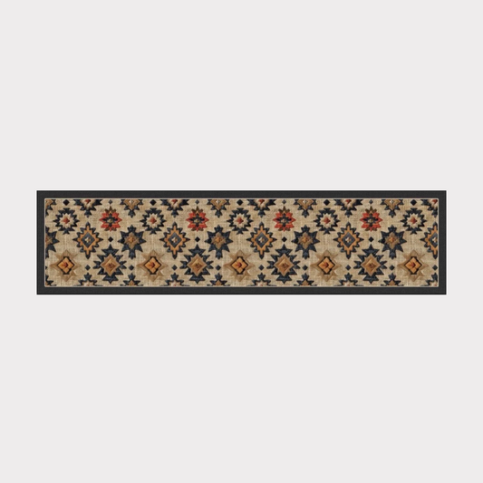 PVC Waterproof Table Runner - Rattan Dark