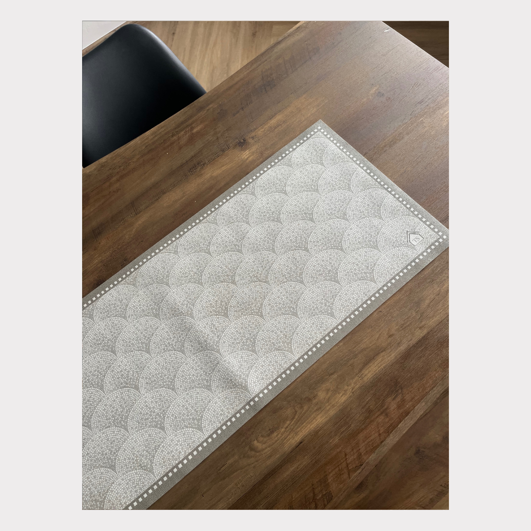 PVC Waterproof Table Runner - Grey Shell