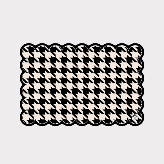 Houndstooth Outdoor Mat